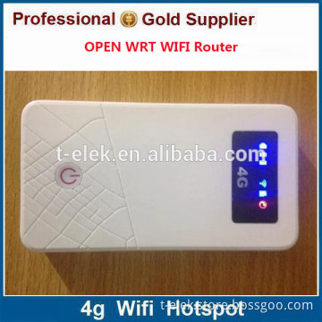 accept customs design hotspot OEM Openwrt LTE wifi router with 1 LAN port